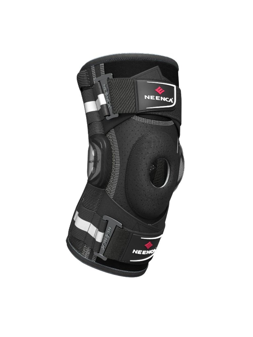 NWT NEENCA Large Professional Knee Brace Pain Hinged Support Patented X-Strap